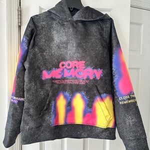 Core Memory Men’s Hoodie - Black with Multicolor Accents